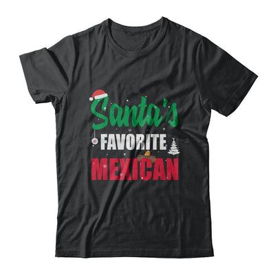 Santas Favorite Mexican Funny Ugly Christmas Gifts-T-Shirt & Sweatshirt-Classic T-Shirt-Black