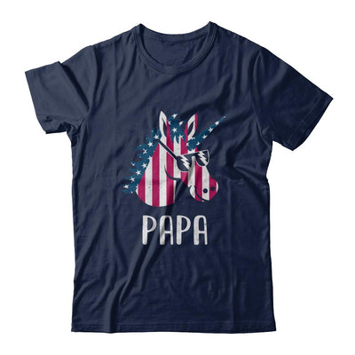 Patriotic Papa Unicorn Americorn 4Th Of July-T-Shirt & Hoodie-Classic T-Shirt-Navy