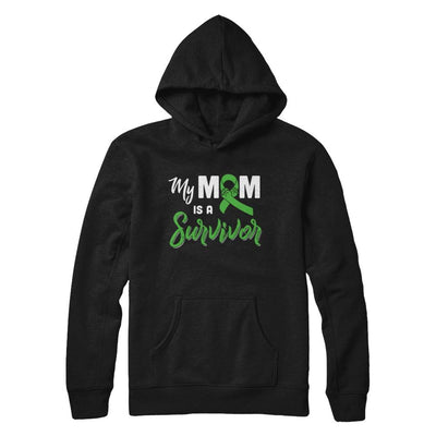 My Mom Is A Survivor Lymphoma Son Daughter-T-Shirt & Hoodie-Pullover Hoodie-Black