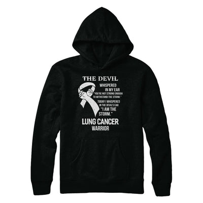 I Am The Storm Support Lung Cancer Warrior Gift-T-Shirt & Hoodie-Pullover Hoodie-Black