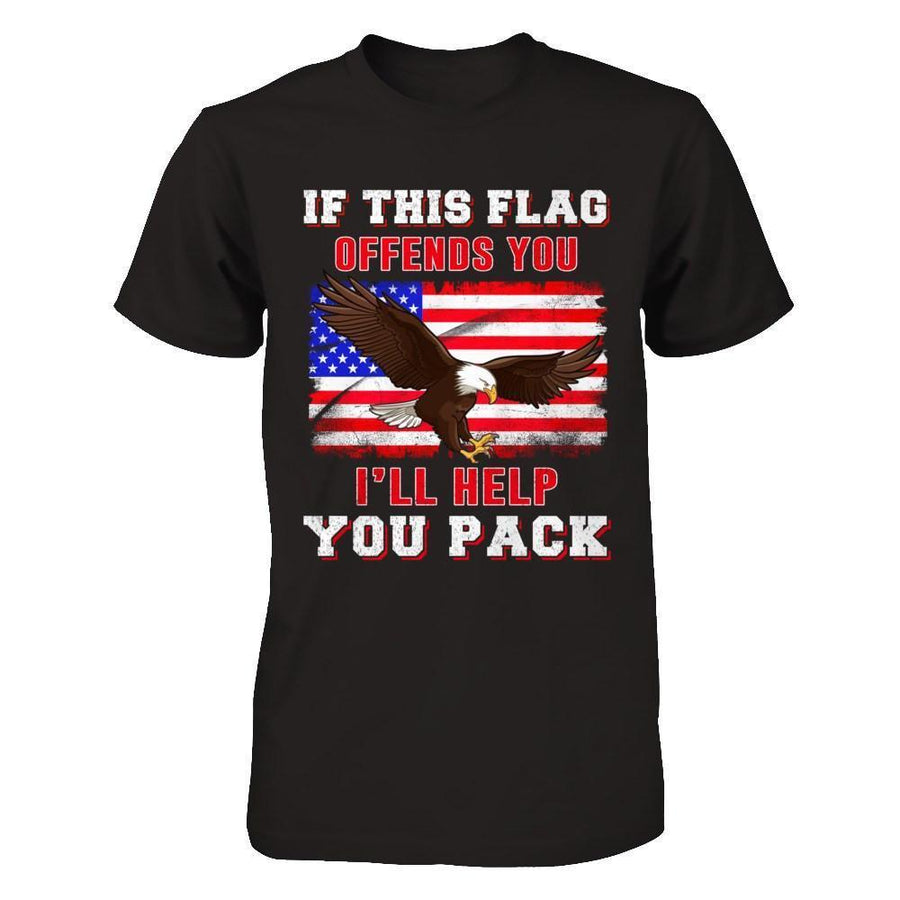 If This Flag Offends You I'll Help You Pack-T-Shirt & Hoodie-Premium T-Shirt-Black