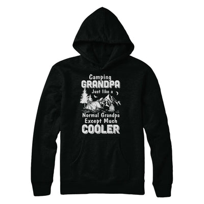 Camping Grandpa Except Much Cooler-T-Shirt & Hoodie-Pullover Hoodie-Black