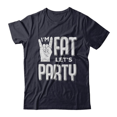I'm Fat Let's Party Funny Drinking Beer Wine-T-Shirt & Hoodie-Premium T-Shirt-Midnight Navy