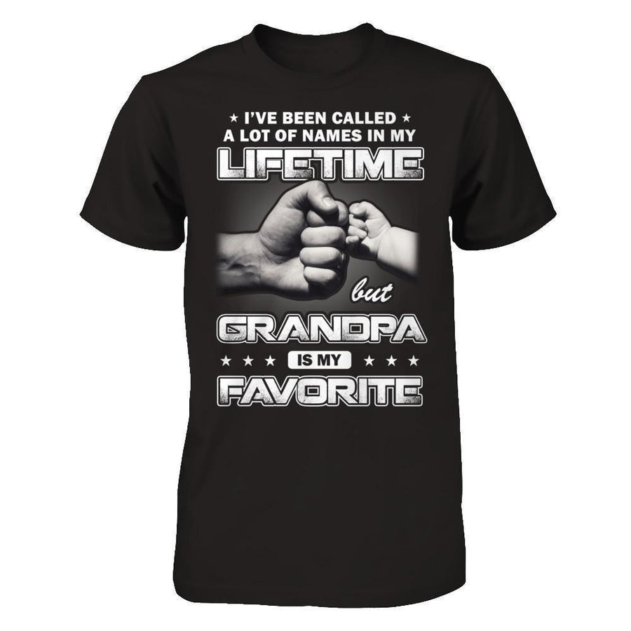 I've Been Called A Lot Of Names But Grandpa Is My Favorite-T-Shirt & Hoodie-Classic T-Shirt-Black