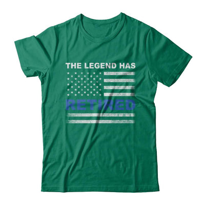 The Legend Has Retired Police Officer Retirement Gift-T-Shirt & Hoodie-Classic T-Shirt-Kelly Green