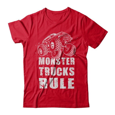 Monster Trucks Rule Mudding-T-Shirt & Hoodie-Premium T-Shirt-Red