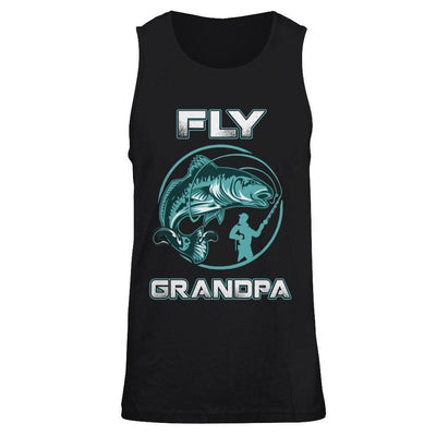 Fly Fishing Grandpa-T-Shirt & Hoodie-Unisex Tank-Black