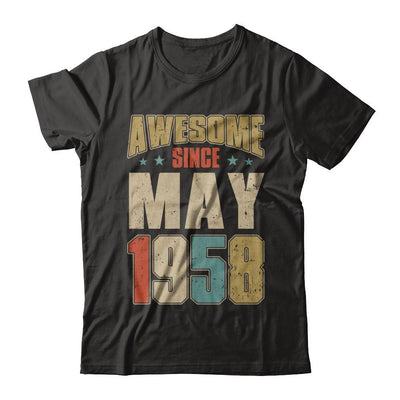 Vintage Retro Awesome Since May 1958 63th Birthday-T-Shirt & Hoodie-Premium T-Shirt-Black