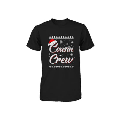 Matching Family Christmas Cousin Crew Ugly Sweater Youth-Youth Shirt-Toddler T-Shirt-Black