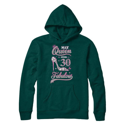 May Queen 30 And Fabulous 1991 30th Years Old Birthday-T-Shirt & Hoodie-Pullover Hoodie-Deep Forest