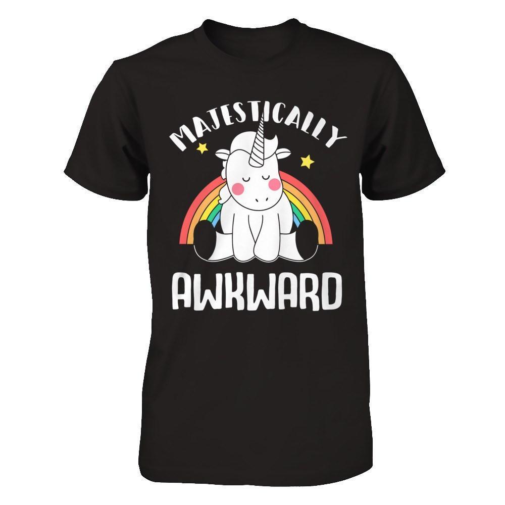 Unicorn Majestically Awkward-T-Shirt & Hoodie-Premium T-Shirt-Black