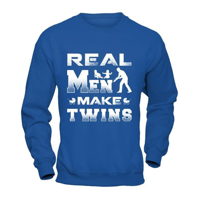Real Men Make Twins Shirt & Hoodie-T-Shirt & Hoodie-Crewneck Sweatshirt-Royal