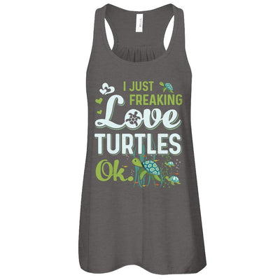 I Just Freaking Love Turtles Ok Sea Turtle Beach-T-Shirt & Tank Top-