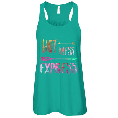 Hot Mess Express-T-Shirt & Tank Top-Women's Flowy Racerback Tank-Kelly