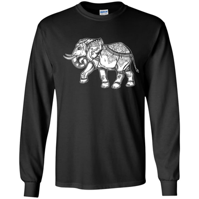 African Elephant Love-T-Shirt & Hoodie-Long Sleeve T-Shirt-Black