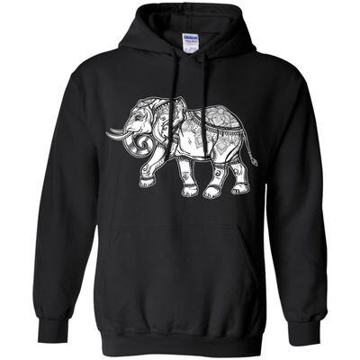 African Elephant Love-T-Shirt & Hoodie-Pullover Hoodie-Black
