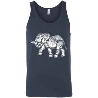 African Elephant Love-T-Shirt & Hoodie-Unisex Tank-Navy