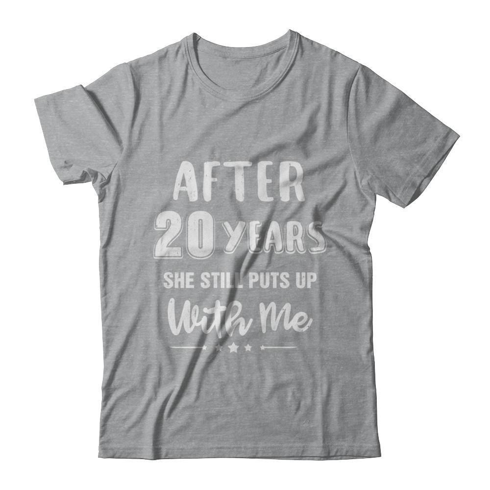 20Th Wedding Anniversary Funny Husband Gift-T-Shirt & Hoodie-Classic T-Shirt-Sport Grey