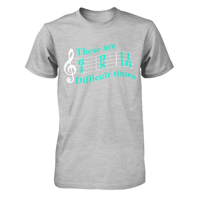 These Are Difficult Times Music-T-Shirt & Hoodie-Premium T-Shirt-Heather Gray