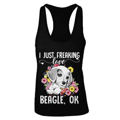 Dog I Just Freaking Love Beagle-T-Shirt & Tank Top-
