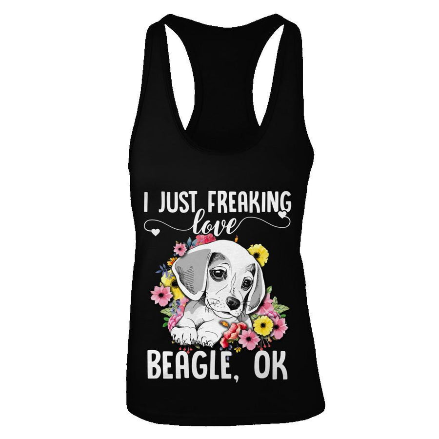 Dog I Just Freaking Love Beagle-T-Shirt & Tank Top-