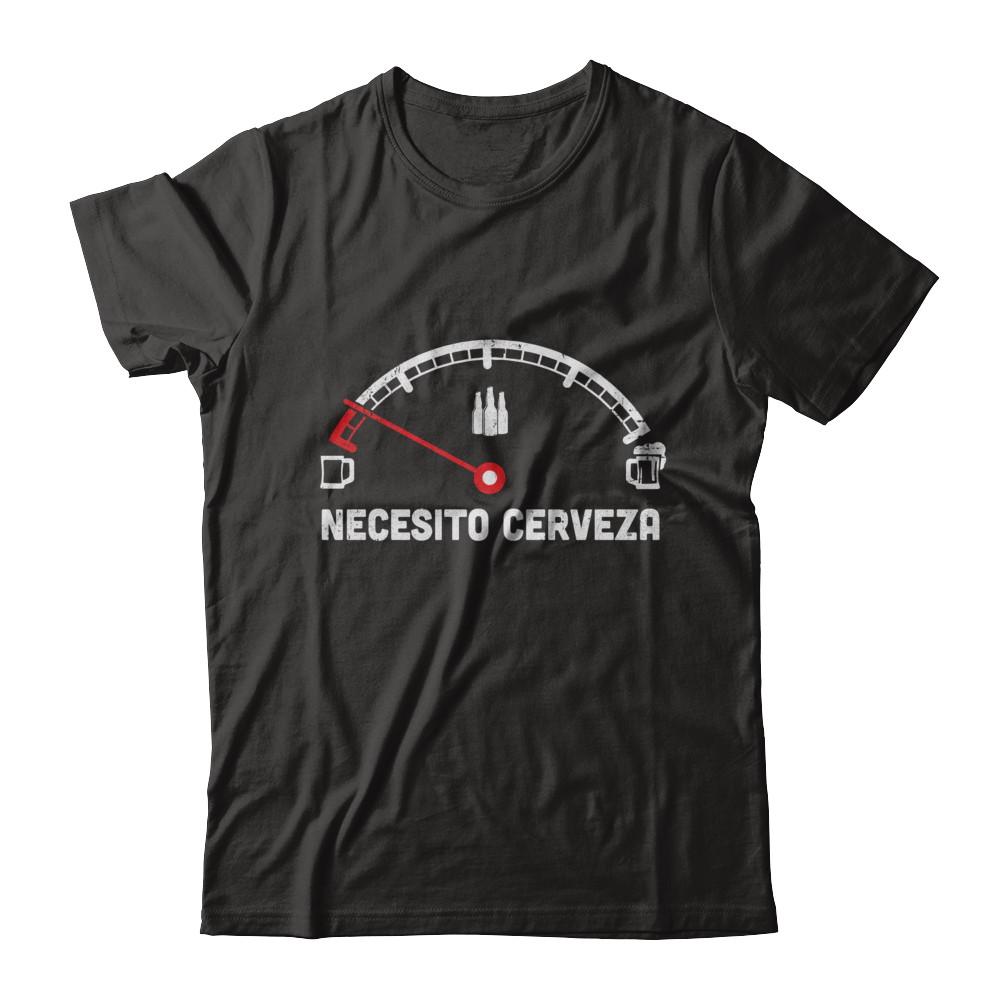 Funny Saying Cars Necesito Cerveza I Need Beer-T-Shirt & Hoodie-Classic T-Shirt-Black