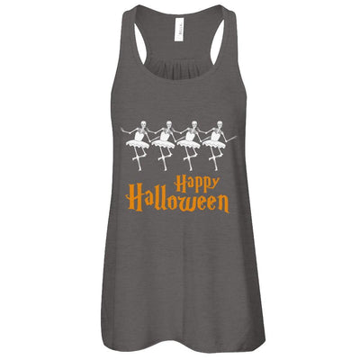 Ballet Skeleton Happy Halloween-T-Shirt & Tank Top-
