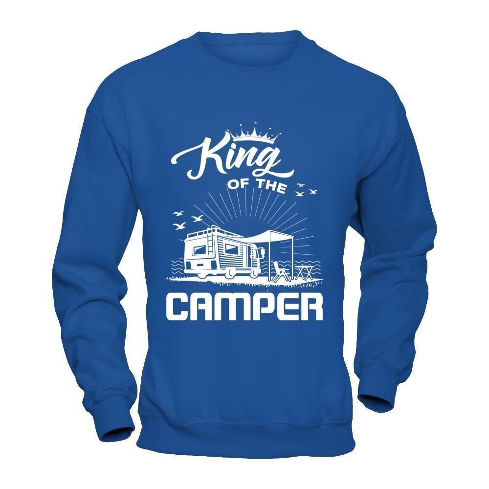 King Of The Camper-T-Shirt & Hoodie-Crewneck Sweatshirt-Royal