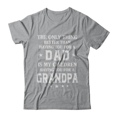 Only The Best Dad Get Promoted To Grandpa Fathers Day-T-Shirt & Hoodie-Classic T-Shirt-Sport Grey