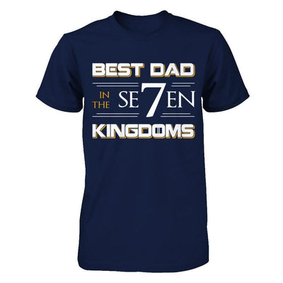 Best Dad In The Seven Kingdoms-T-Shirt & Hoodie-Classic T-Shirt-Navy