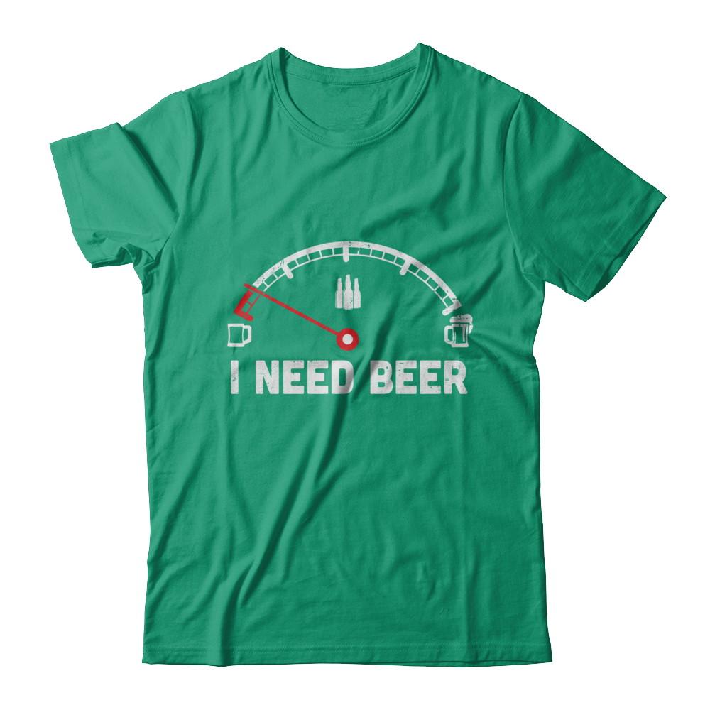 Funny Saying Cars I Need Beer-T-Shirt & Hoodie-Classic T-Shirt-Kelly Green