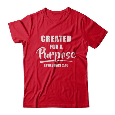 Created For A Purpose Christian Faith Jesus-T-Shirt & Hoodie-Premium T-Shirt-Red