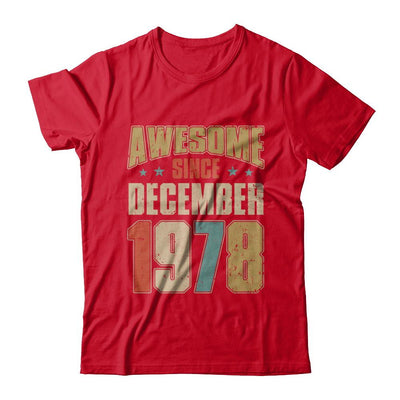 Vintage Retro Awesome Since December 1978 43th Birthday-T-Shirt & Hoodie-Premium T-Shirt-Red