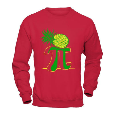 Funny Pi-Neapple Tshirt - Pi Day 2017 Gift Tee-T-Shirt & Hoodie-Crewneck Sweatshirt-Red