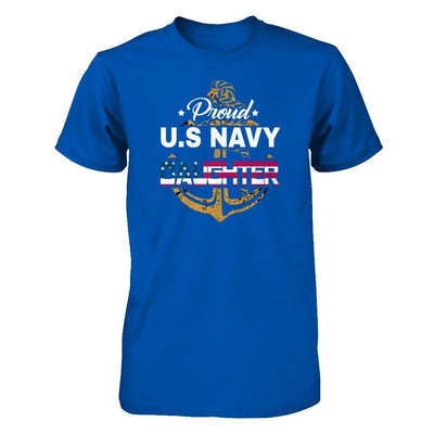 Proud US Navy Daughter-T-Shirt & Hoodie-Premium T-Shirt-Royal