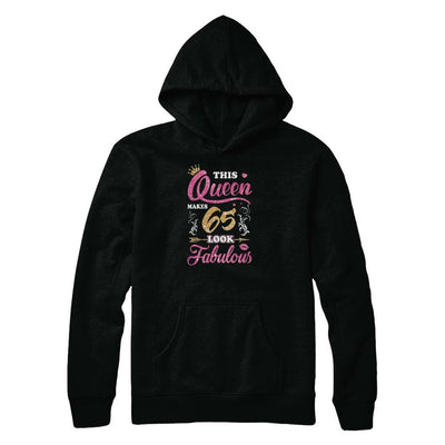 This Queen Makes 65 Look Fabulous 1956 65th Birthday-T-Shirt & Tank Top-Pullover Hoodie-Black