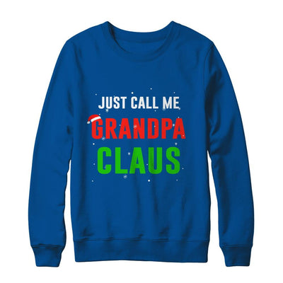 Santa Grandpa Claus Matching Family Christmas Pajamas-T-Shirt & Sweatshirt-Crewneck Sweatshirt-Deep Royal
