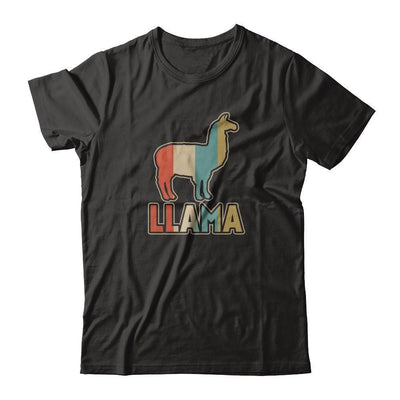 Classic Vintage Retro Style Llama-T-Shirt & Tank Top-Premium T-Shirt-Black