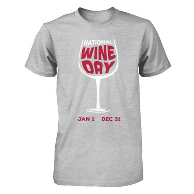 National Wine Day Jan 1 Dec 31-T-Shirt & Hoodie-Premium T-Shirt-Heather Gray
