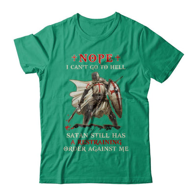Knight Amerian Satan Still Has A Restraining Order Against Me-T-Shirt & Hoodie-Classic T-Shirt-Kelly Green