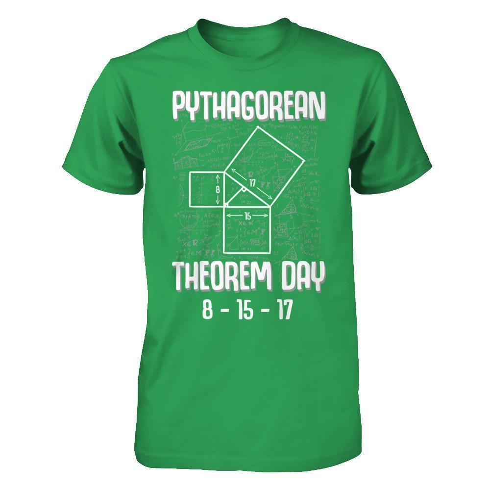 Pythagorean Theorem Day 8-15-17-T-Shirt & Hoodie-Premium T-Shirt-Kelly Green