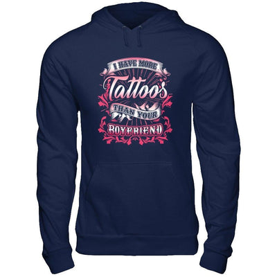 I Have More Tattoos Than Your Boyfriend-T-Shirt & Hoodie-Pullover Hoodie-Navy
