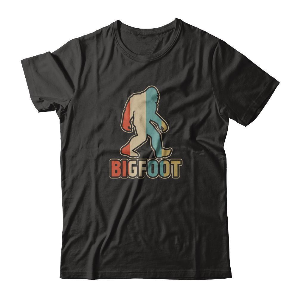 Classic Vintage Retro Style BigFoot-T-Shirt & Tank Top-Premium T-Shirt-Black