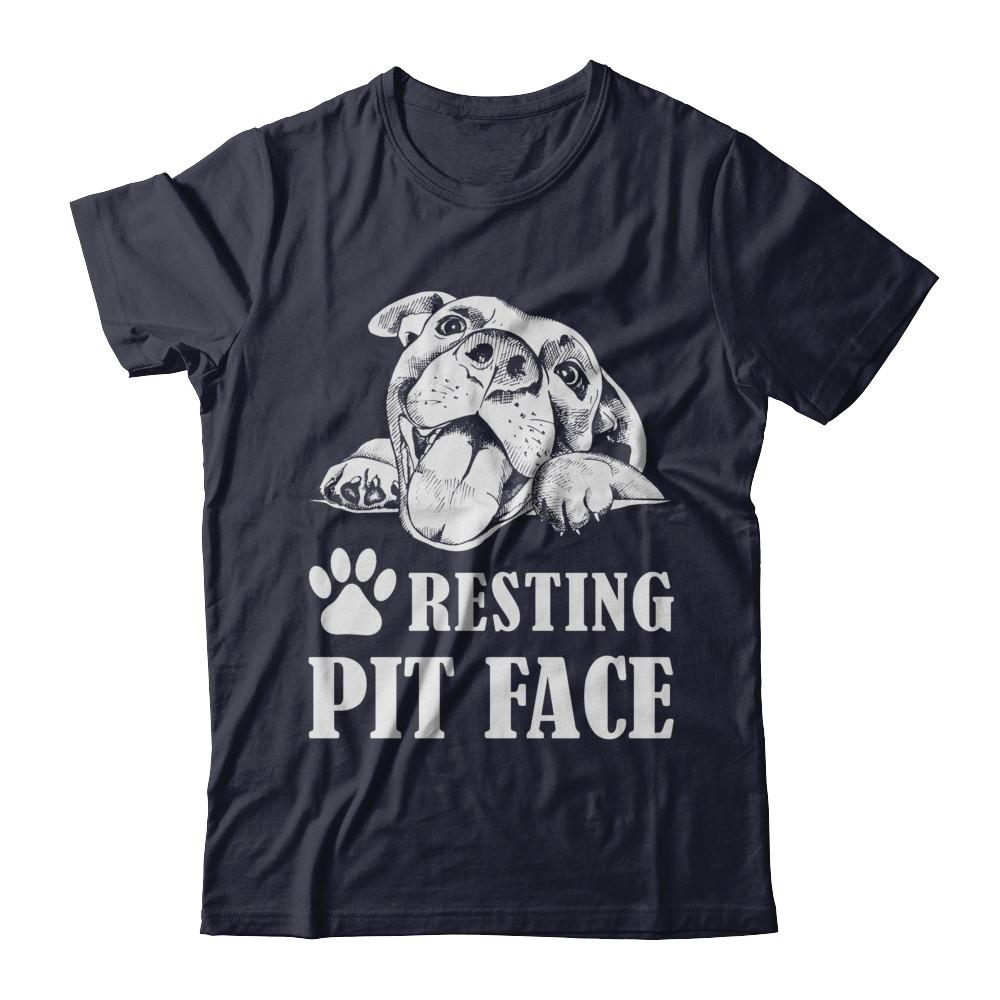 Resting Pit Face-T-Shirt & Hoodie-Premium T-Shirt-Midnight Navy