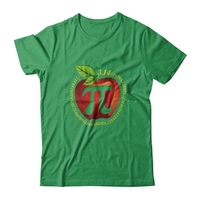 Teacher Apple Pi Math Happy Pi Day-T-Shirt & Hoodie-Premium T-Shirt-Kelly Green