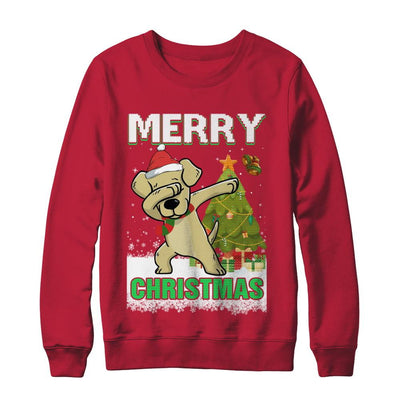 Cute Labrador Claus Merry Christmas Ugly Sweater-T-Shirt & Sweatshirt-Crewneck Sweatshirt-Red