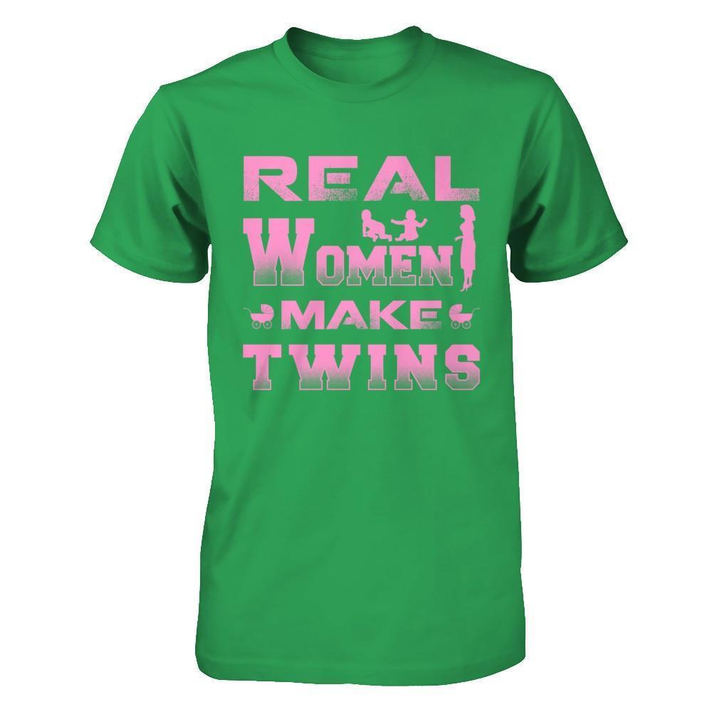 Real Women Make Twins-T-Shirt & Hoodie-Premium T-Shirt-Kelly Green