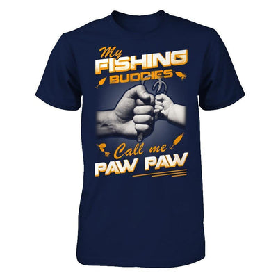 My Fishing Buddies Call Me Paw Paw-T-Shirt & Hoodie-Classic T-Shirt-Navy