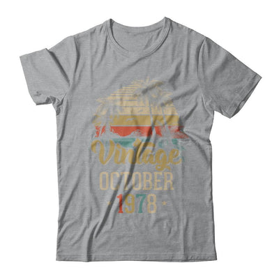 Retro Classic Vintage October 1978 43th Birthday Gift-T-Shirt & Hoodie-Classic T-Shirt-Sport Grey