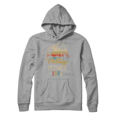 Retro Classic Vintage October 1948 73th Birthday Gift-T-Shirt & Hoodie-Pullover Hoodie-Light Steel